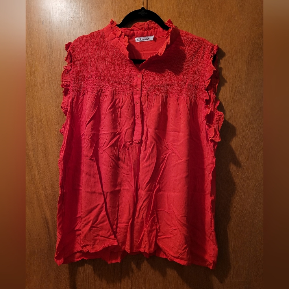Ruffled Tank Top